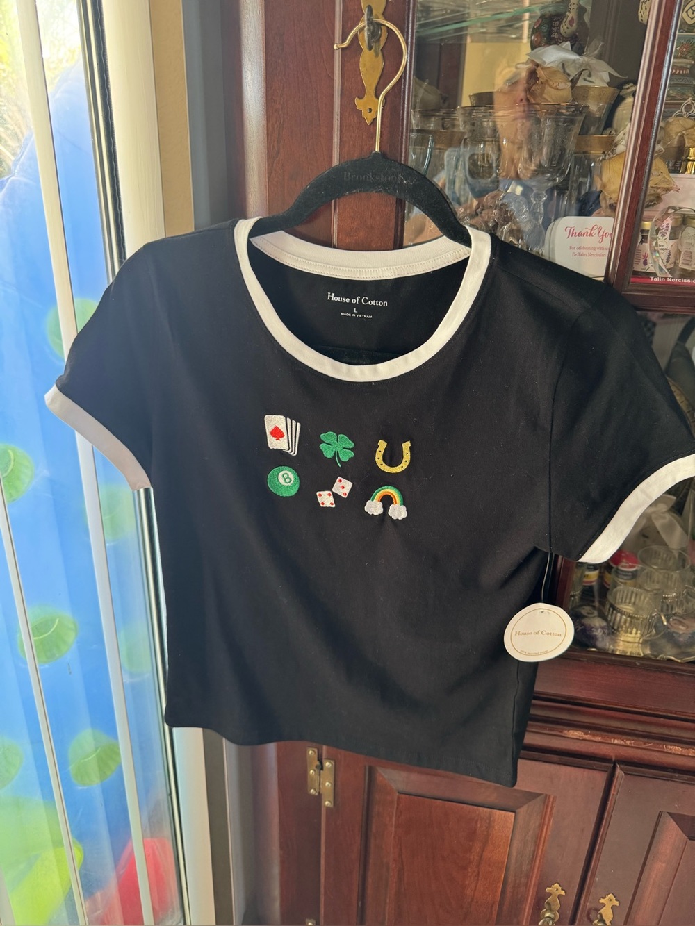 House of cotton black tee shirt